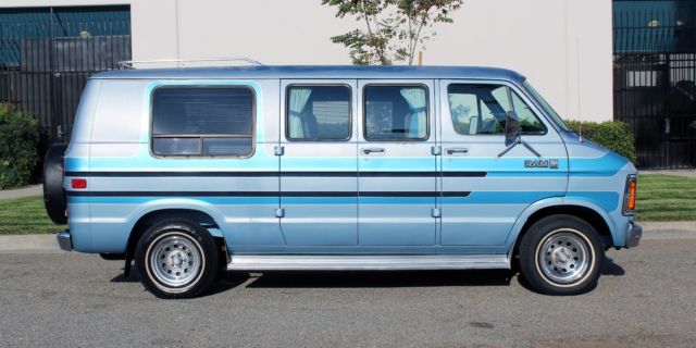 california original, 1984 dodge ram b250,129k orig miles,conversion van, runs a+