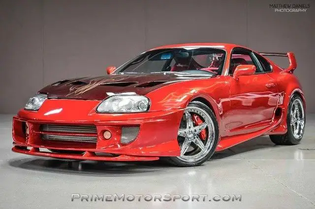 1993 toyota supra 68644 miles custom metallic red coupe automatic