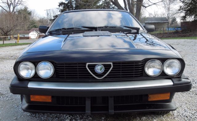 1984 black alfa romeo gtv6 super clean california car new paint daily driver