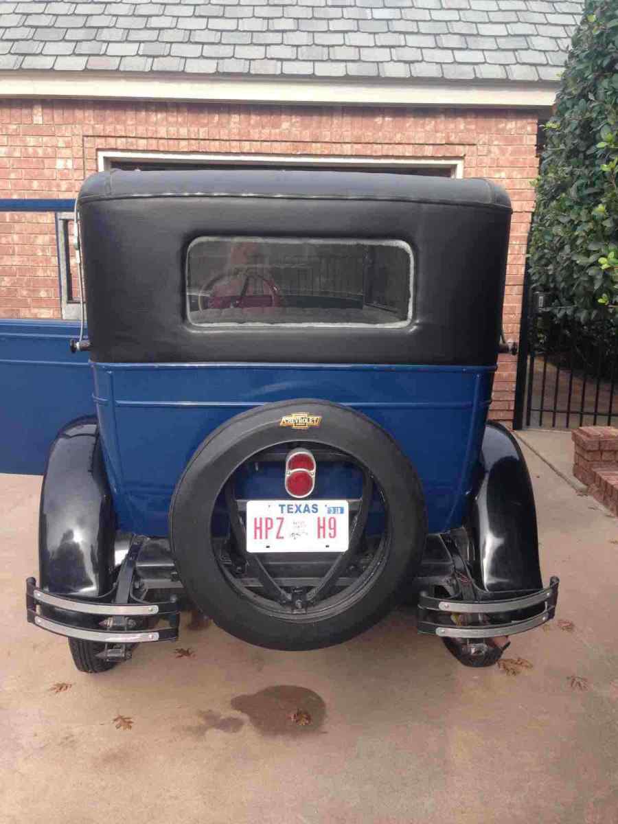 1927 chevrolet capital sedan blue rwd manual black