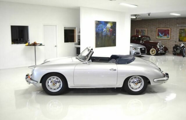 1960 porsche 356 400 miles silver cabriolet manual