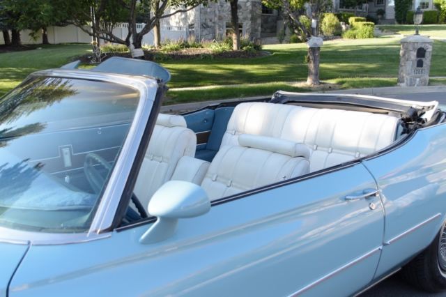 1975 buick lesabre custom convertible, glacier blue!
