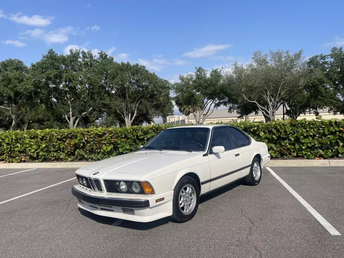 1988 bmw 6-series white csi automatic