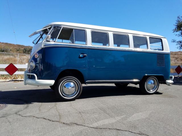 1965 vw 13 window bus restored german classic