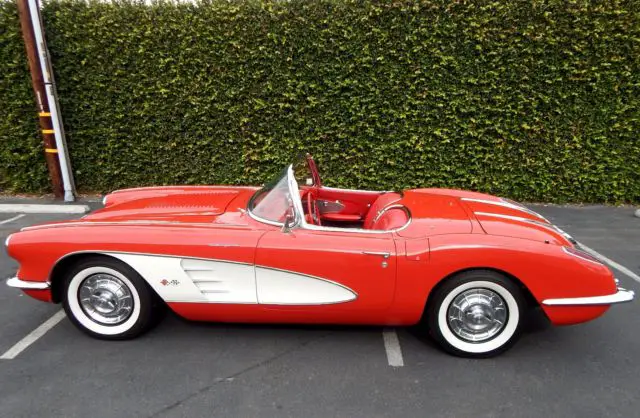 1958 chevrolet corvette fuel injected 4 speed hard top roadster w/ power windows