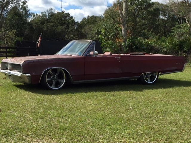 1968 chrysler newport custom convertible 2-door 6.3l-new riddler rims and tires