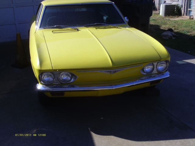 1965 chevrolet corvair monza 2 dr hdtop coupe 6 cyl dual carbs 4 sp bucket seats