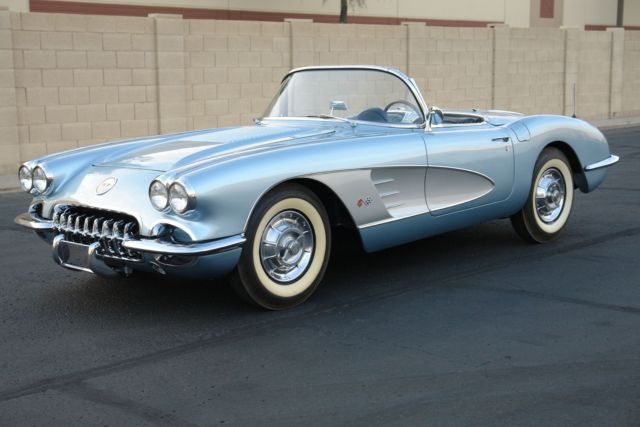 1958 chevrolet corvette convertible 270hp hard top & stand make offer..!!