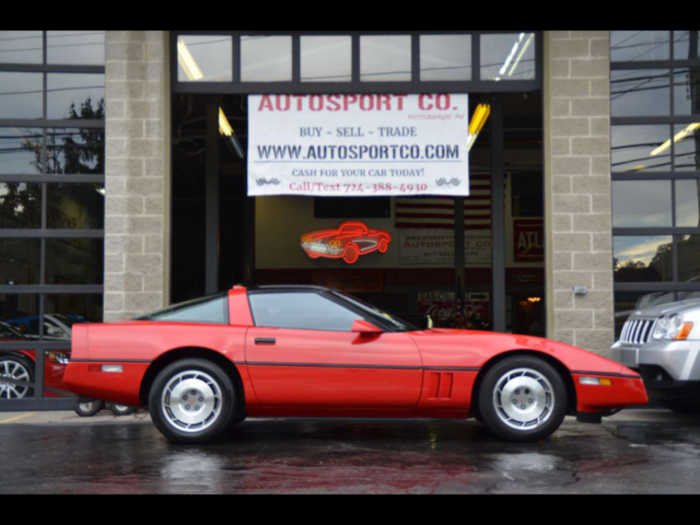 1987 chevrolet corvette hatchback 27930 miles red 5.7l v8 ohv 16v automatic