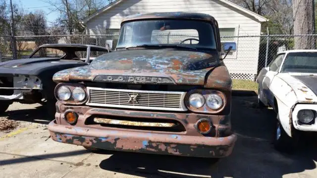 1960 dodge 100 step side pick up - project