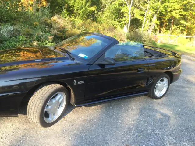 1994 ford mustang gt triple black convertible