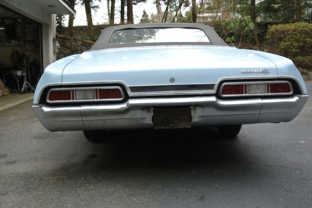 1967 chevrolet impala super sport convertible 327 4-speed with factory air