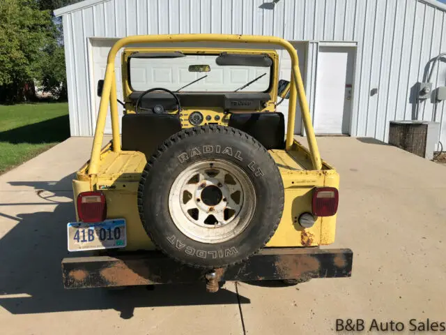 1976 jeep cj5 0 yellow suv 8 cyl, 4 speed manual