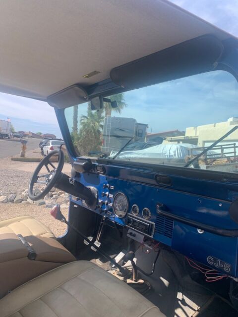 1979 jeep cj-5 suv blue 4wd manual