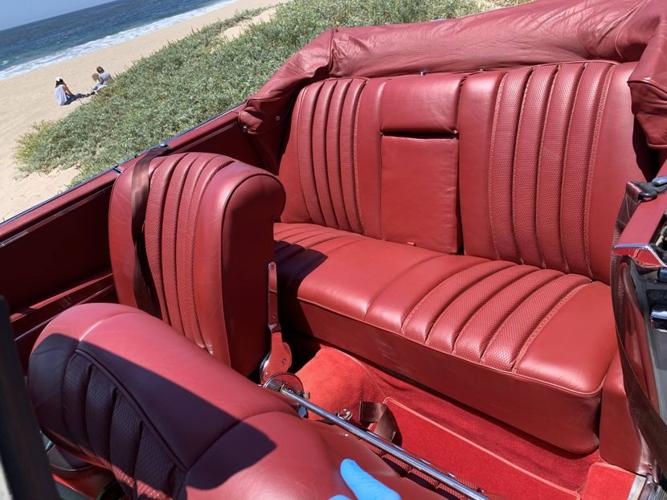 1966 mercedes-benz 220 se convertible with a new engine in malibu, california