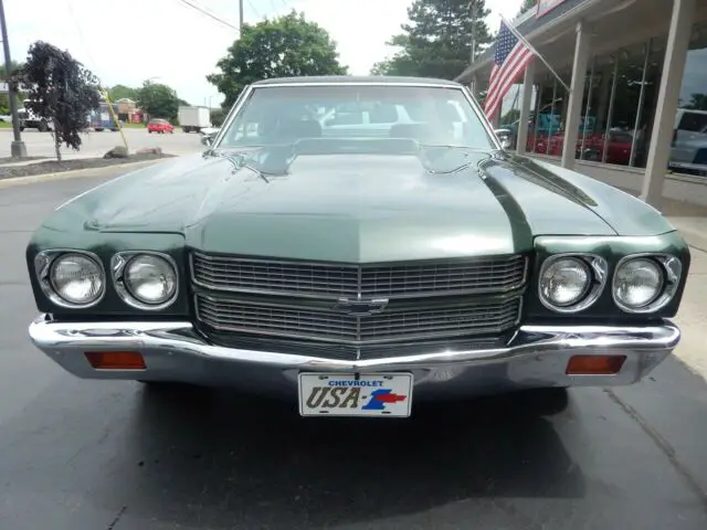 1970 chevrolet malibu forest green 350 factory a/c