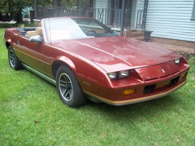 1987 chevrolet camaro convertible price reduced!