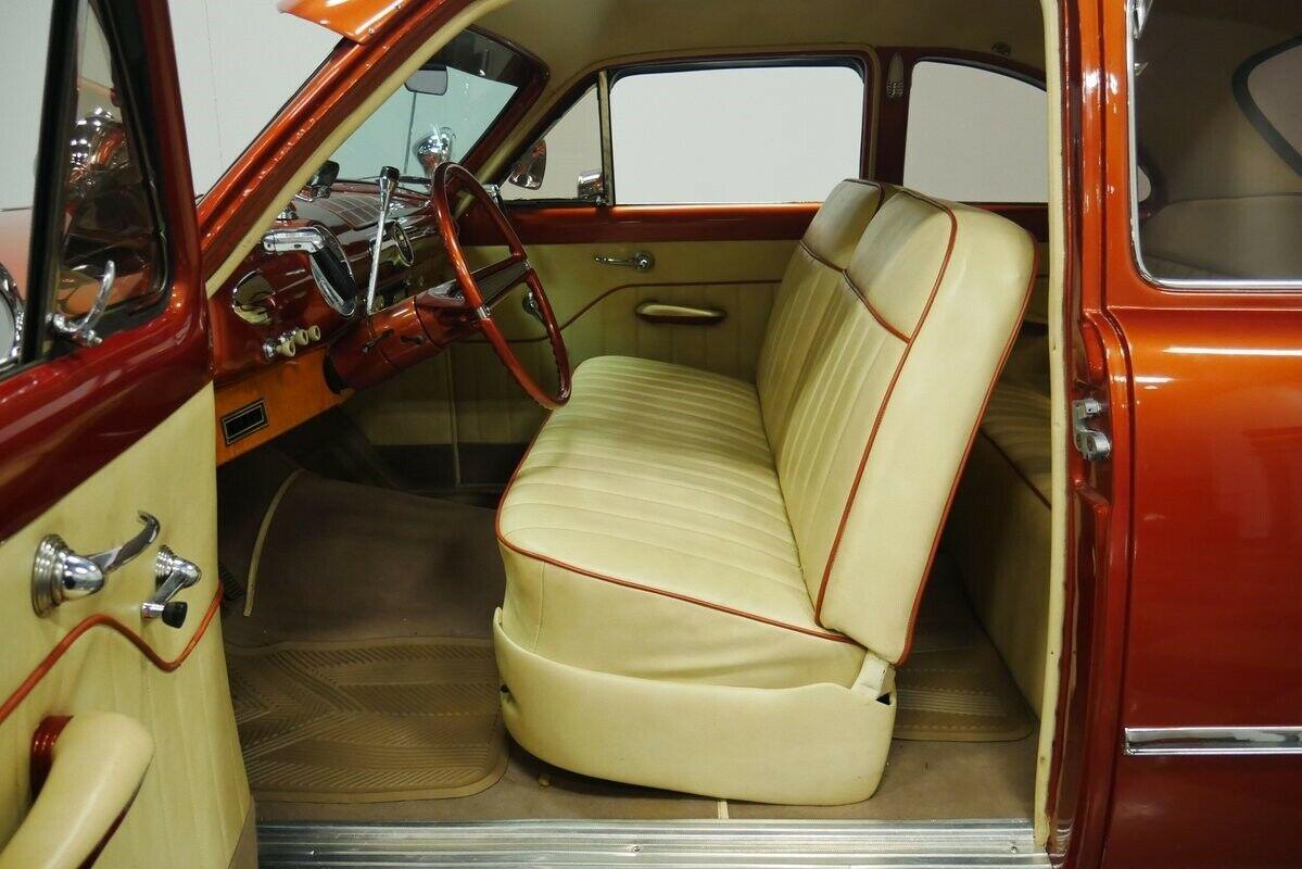 1950 ford custom deluxe coupe restomod small block chevy motor 3722 miles