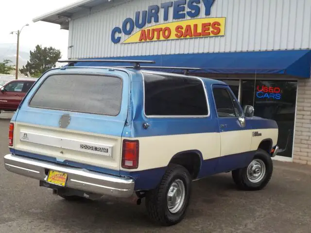 1990 dodge ram charger 2dr aw150 4wd 5.9 liter v8 automatic