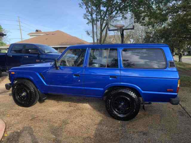 1988 toyota land cruiser suv blue 4wd automatic fj62 gx