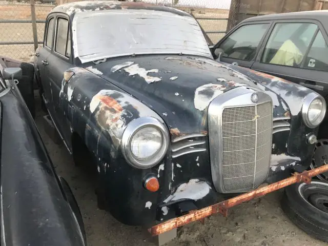 1957 mercedes benz 180 d diesel ponton sedan restauration project complete