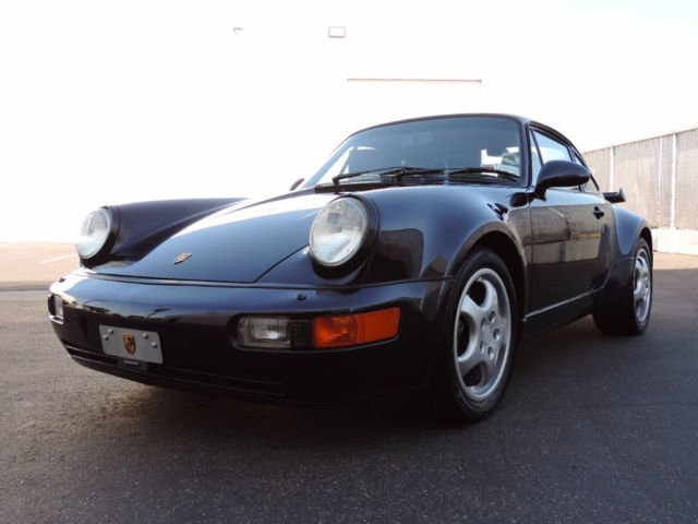 1992 porsche 911 turbo 964 coupe turbo in blue only 28,069 miles great service