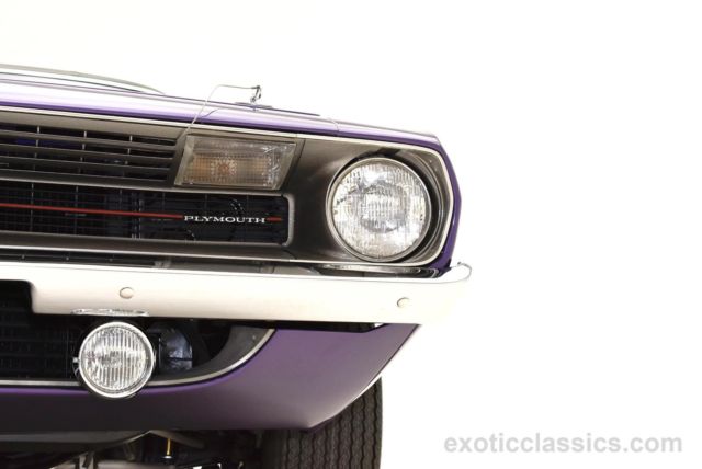 1970 plymouth barracuda hemi 13,751 miles purple coupe