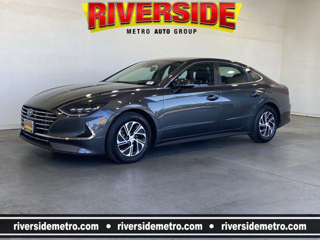 2023 hyundai sonata hybrid blue