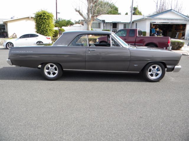 pro street 1965 ford fairlane 500 sport coupe dark metallic gray