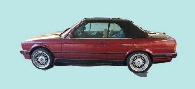 1991 bmw 318i convertible red rwd manual i