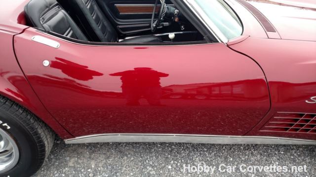 1971 dark red corvette convertible stingray 4spd #'s matching fun driver vette