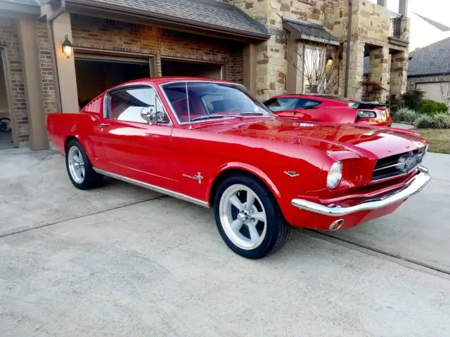 1965 ford fastback mustang 2+2 red on red must see eye catcher