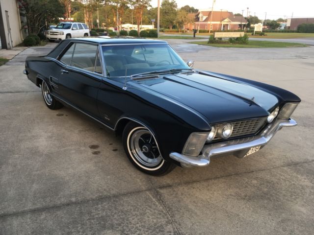 1964 buick riviera - black/silver - 465ci wildcat v8 auto ps pb pw sunroof