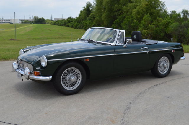 1969 mgb british racing green