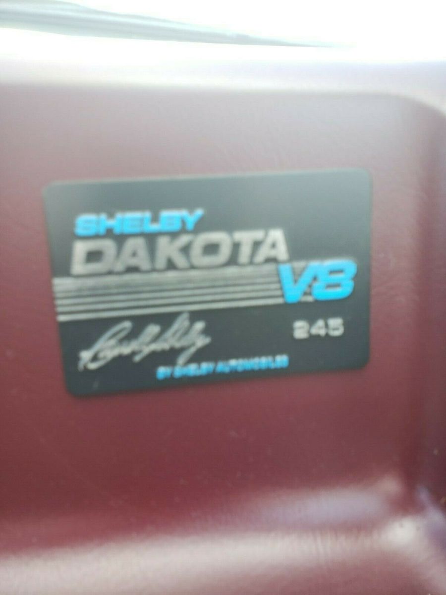 1989 dodge dakota shelby 27,200 original miles