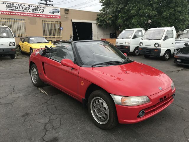 1991 honda beat convertible soft top 656cc 63h/p 5mt rwd 13000 mi