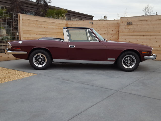1971 triumph stag roadster! 2 tops california classic only 43k miles! lo reserve