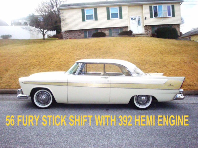 1956 plymouth fury with 392 chrysler hemi