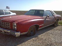 1977 chevy monte carlo automatic 350 runs, needs bodywork! barn find