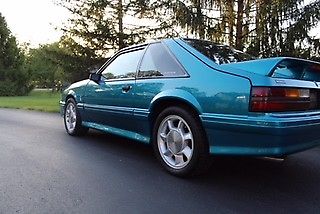 1993 ford mustang cobra svt low miles pristine showroom condition in teal color