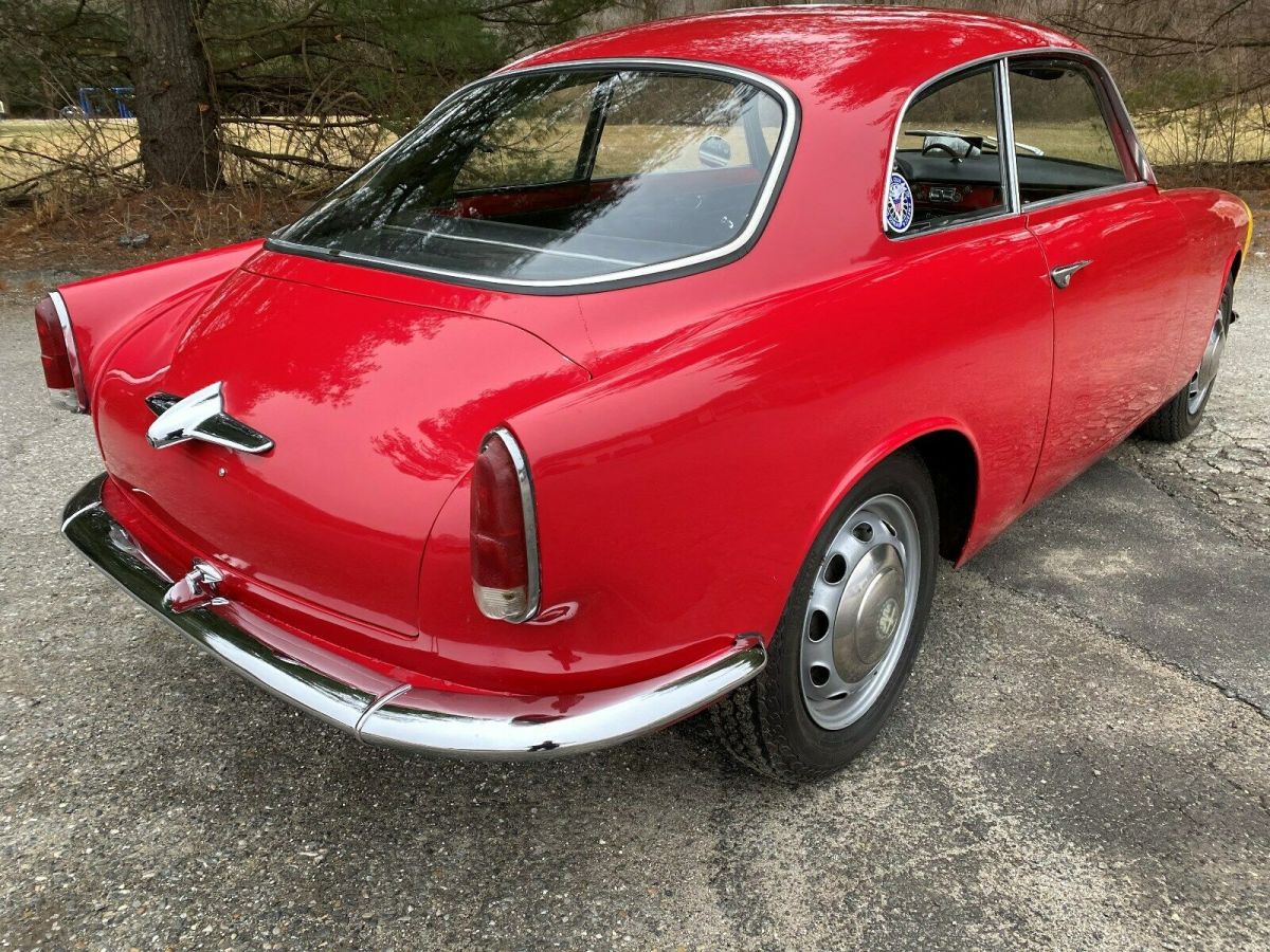 1960 alfa romeo giuliette red with black interior. great running example
