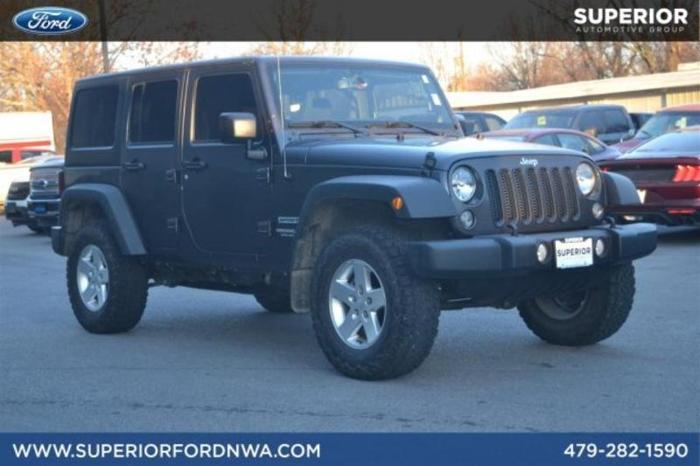 2014 jeep wrangler unlimited sport 4x4 sport 4dr suv for sale in siloam springs, arkansas