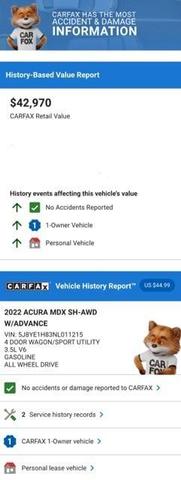 2022 acura mdx advance