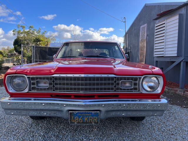 1974 plymouth valiant sedan red rwd automatic custom