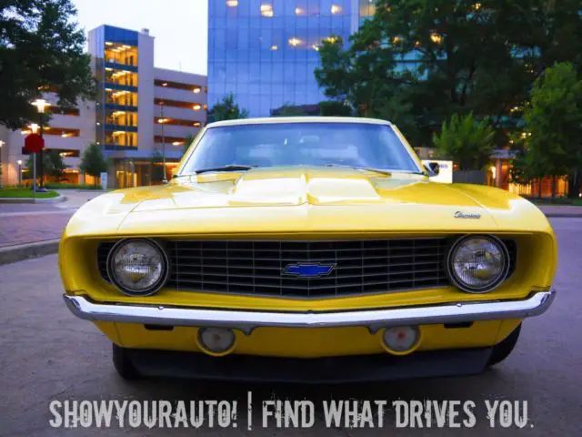 1969 copo camaro 427, one of one daytona yellow over white, 4spd