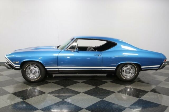 classic vintage chrome chevy super sport manual transmission blue black vinyl