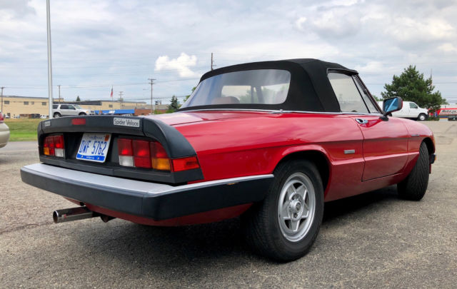 1986 alfa romeo spider veloce - only 78k miles - 2nd owners