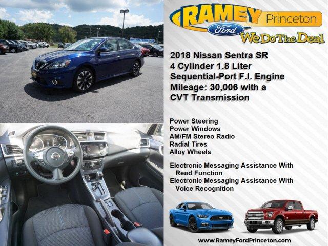 used 2018 nissan sentra sr princeton, wv 24740 for sale in elgood, west virginia