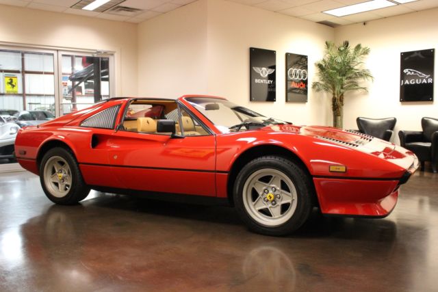 used 1985 ferrari 308 gts quattrovalvole red convertible 2-dr 2.9l v8 32v dohc m