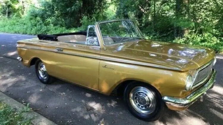 1963 rambler american convertible gold rwd manual 440